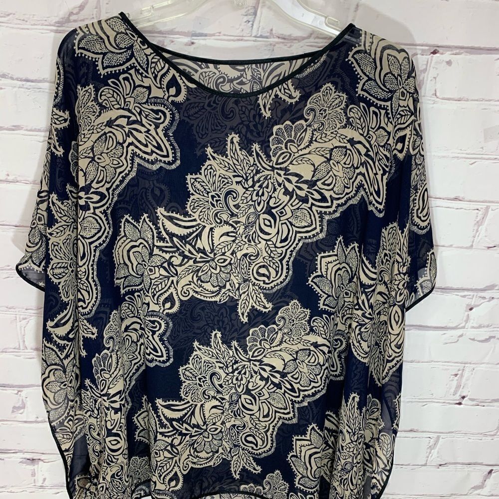 ‎Lava shawl bathing suit cover up kimono one size